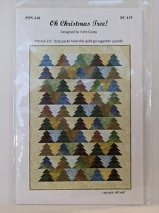 Patrón de edredón de regazo para árbol de Navidad Oh 48x68 Patti Carey 2 1/2" tiras de pared regazo Qun - Imagen 1 de 2