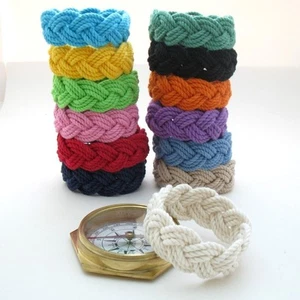 Original Sailor Knot Surfer Beach Rope Bracelet by Mystic Knotwork: 13 Colors - Picture 1 of 24