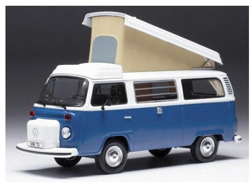 Volkswagen T2 Westfalia 1978 furgoneta de camping IXO CLC502 escala 1/43 azul/blanco Foto 1 de 1