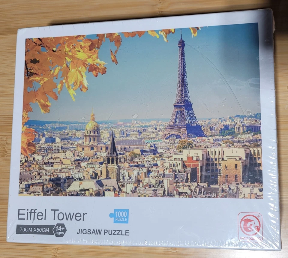 1000pc Jigsaw Puzzle "Eiffel Tower" Brand New FACTORY SEALED 70cm x 50cm - Image 1 of 1