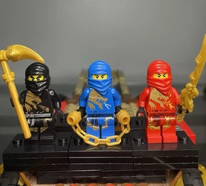 Lego Ninjago DX Ninjago Lot Of 3 Jay Dx, Cole Dx, Kai Dx - Picture 1 of 3