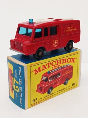 Matchbox Series Lesney No57 Land Rover Kent Fire Truck, MINT IN MINT BOX.  - Image 1 of 4