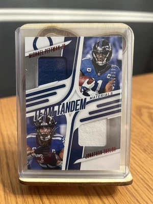 2023 Panini Absolute - Team Tandem Jonathan Taylor, Michael Pittman Jr. # /115 - Image 1 of 2