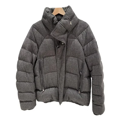 Moncler Gamme Bleu Grey PoW Check Wool Cashmere Puffer Down Jacket - Sz 3 M/L - Image 1 of 4