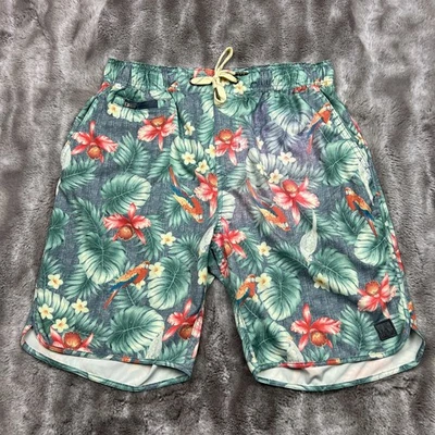 Pantalones Cortos De Colección 1946 Para Hombre Grandes Verde Floral Tropical Elastizados Cintura Elástica Natación Gimnasio Foto 1 de 4