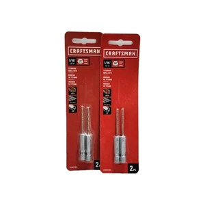 Craftsman 1/16” Titanium Drill Bit 1/4” Shank Set x 2 (includes 4 drill bits)  - Picture 1 of 2