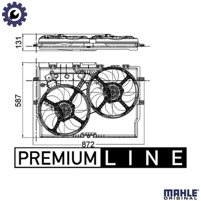 FAN ENGINE COOLING CFF 228 000P FOR FIAT DUCATO/Platform/Chassis/Van/Bus 2.2L - Image 1 of 4