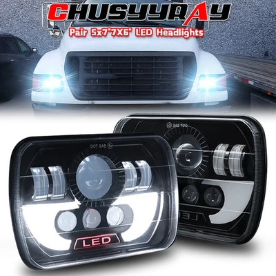s+ 7x6" LED Sealed Headlights High/Low fit for Ford F650 2000-2015 F750 Trucks - Image 1 of 4