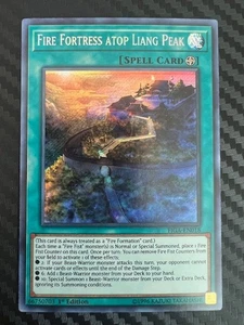 Yugioh Fire Fortress atop Liang Peak FIGA-EN018 Secret Rare 1st Edition NM - Picture 1 of 2