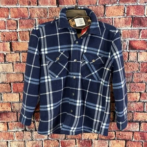 Freedom Foundry Youth Boy's M 10/12 Super Plush Flannel Midnight Navy - Picture 1 of 3