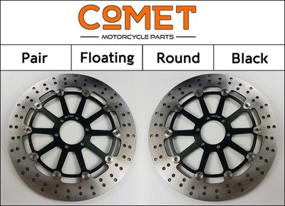 Aprilia Shiver 750 SL 2007-2009 [Pair Front Comet RF-Series Black Brake Discs] - Image 1 of 4