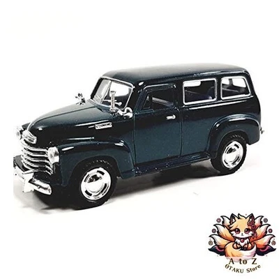 NUOVO Kinsmart Chevrolet Suburban 1950 Forest Green SUV scala 1/36 auto... - Immagine 1 di 2