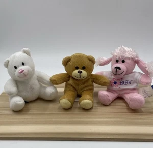Build A Bear 3er Set McDonalds Happy Meal Mini Plüsch Hund Pudel Teddybären - Bild 1 von 14