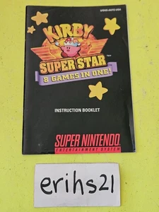 GEBRAUCHTES AUTHENTISCHES USA NUR HANDBUCH - KEIN SPIEL KEINE BOX (- KIRBY SUPER STAR -) SNES - Bild 1 von 3