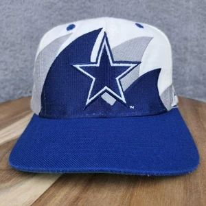 Gorra de Colección Dallas Cowboys Gorra A Presión Blanca Doble Diente de Tiburón Logo Atlética - Imagen 1 de 14