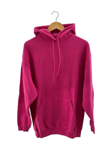 BALENCIAGA Felpa con Cappuccio Logo Stampa Pullover XS Cotone Rosa 570798 THV79 Usata