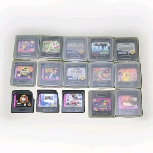 Sega Game Gear Lot Of 15 Games - Super Coloms, Jurassic Park, Lion King & More - Picture 1 of 3