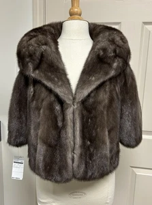 Vintage “Blue Iris” Mink Stole Early 1960s, size Large/XLarge - Picture 1 of 17