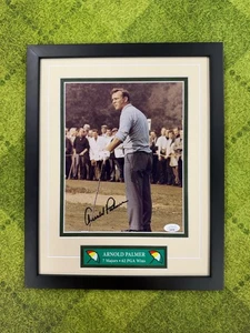 Foto firmada por Arnold Palmer de 8x10 Jsa automática enmarcada personalizada PGA Golf - Imagen 1 de 4