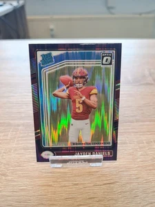 2024 Panini Donruss Optic - Jayden Daniels #248 Purple Shock NFL Rated Rookie - Bild 1 von 12
