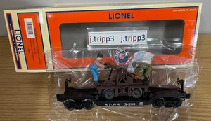 LIONEL 6-36801 SPOKANE PORTLAND SEATTLE FLATCAR MOTORIZED HANDCAR O GAUGE TRAIN - Picture 1 of 4