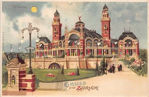 Schweiz - ZÜRICH - Tonhalle - Gegenlicht-Karte - Hold-to-light postcard - Verlag - Bild 1 von 2