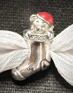 Pandora Weihnachtsstrumpf Bär Vintage Retired - Bild 1 von 3