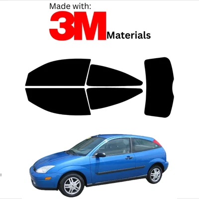 预切车窗色调适用于福特 Focus 2Dr Hatch 00-07 稳定陶瓷 3M 制造 — 第 1/4 张图片
