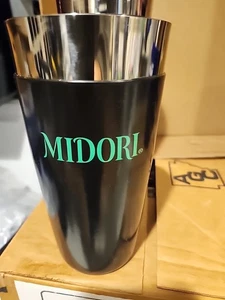 Midori Cocktail Shaker Silber mit Grün Partytime Sammlerstück Bargeschirr - Bild 1 von 6