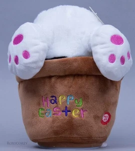Kaisiyang 9 in Animated Happy Easter Bunny Basket with Bunny Feet Plush Toy NWT - Picture 1 of 1