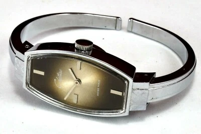 Brazalete bisagra reloj mujer Chateau acabado cromado 1 joya cuerda mantiene el tiempo Foto 1 de 4