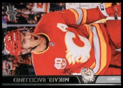 2020 Upper Deck #26 Mikael Backlund Calgary Flames Hockey Card - Image 1 of 2