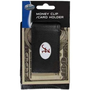 Alabama Crimson Tide Leather Card Holder Money Clip - Picture 1 of 1