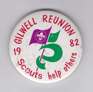 UNITED KINGDOM SCOUTS - Líder Scout Woodbadge Holder Gilwell Reunion 1982 Pin - Imagen 1 de 1