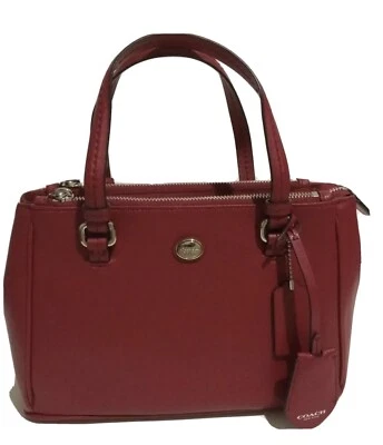 Mini bolso/brossbody de cuero Peyton Coach F32829 nuevo con etiquetas Foto 1 de 4