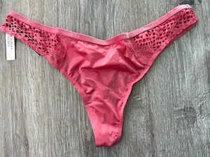 Victoria's Secret Sexy Silky Liquid Satin Thong Panties L NWT - Picture 1 of 6