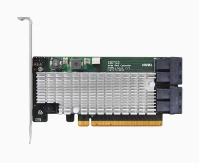 HighPoint SSD7120 PCIe U.2 Ultra-High Performance Flexible NVMe RAID Card - Image 1 of 3