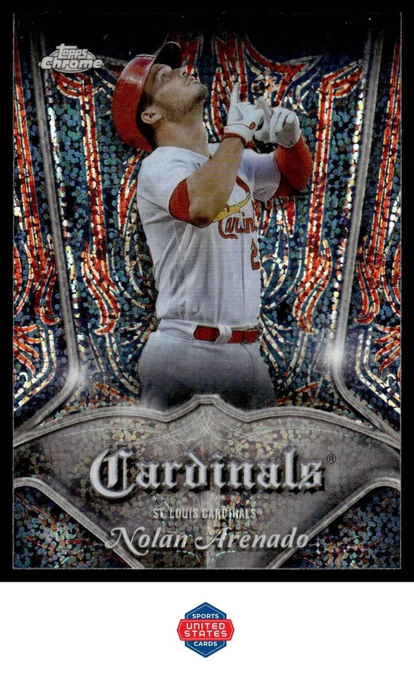 2022 Topps Chrome #P-4 Nolan Arenado Pinstriped - Image 1 of 2