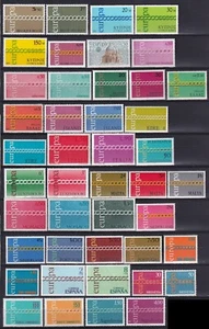 Europa CEPT 1971 año completo 44 sellos 21 países montado estampilla en muy buen estado - Imagen 1 de 1