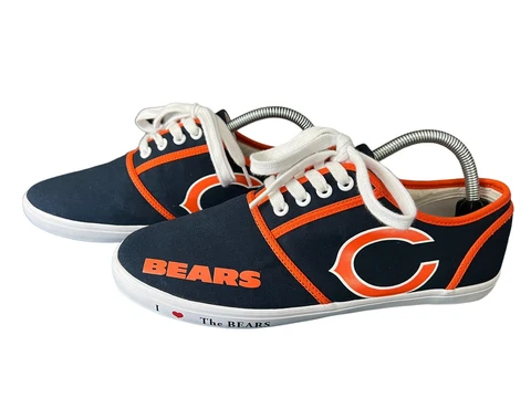 NEW Chicago Bears Women’s Sneakers, Very Cute!!! Size 10 Cover