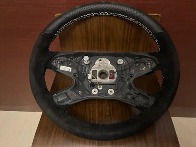 10-13 Mercedes Benz E350 E550 E63 AMG ALCANTARA Steering Wheel W212 E Class - Image 1 of 4