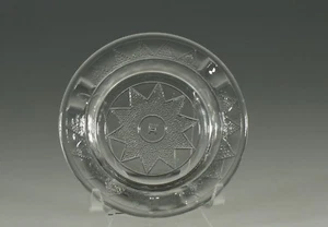 Cenicero vintage decorativo Hazel Atlas cristal patrón Chevron 4 pulgadas c.1930 - Imagen 1 de 3