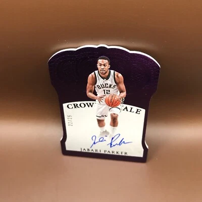 Crown Royale Jabari Parker 2015-16 púrpura troquelado autógrafo automático #22/25 Foto 1 de 2