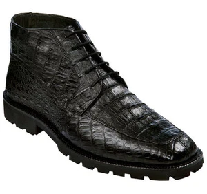 BOTÍN LOS ALTOS GENUINO TODO COCODRILO CAIMÁN NEGRO HOMBRE EE+ ANCHO ZA2068205 - Imagen 1 de 10