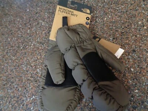 North Face Montana Puffer Mitts Mittens Medium Unisex Smokey Brown Insulated NWT - Picture 1 of 11