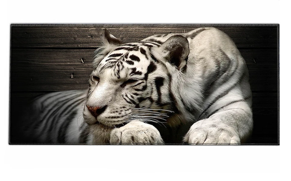 Mauspad 90 x 40 cm Mousepad XXL Gaming / Office Silent Monsters Tiger Löwe Tiere