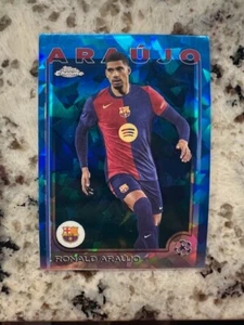 2024-25 TOPPS CHROME SAPPHIRE UEFA CARD FC BARCELONA RONALD ARAUJO #24 - Picture 1 of 1