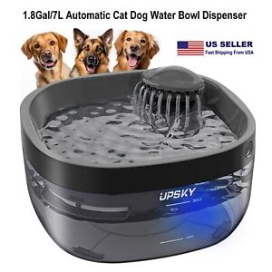 Dog Water Fountain for Large Dogs 1.8Gal/7L Automatic Dog Water Bowl Dispenser