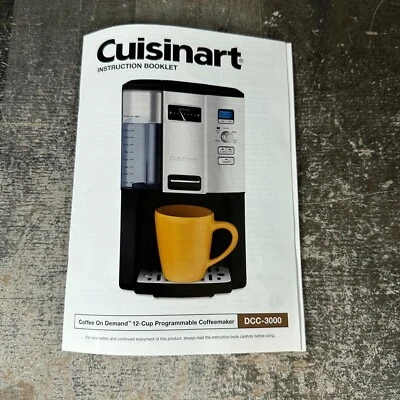 Cuisinart DCC-3000 Coffee On Demand 12 Cup Maker - INSTRUCTION MANUAL ONLY - Image 1 of 3