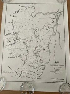 DRUCK EINER ALTEN KARTE VON HATFIELD CHACE VOR ENTWÄSSERUNG - Bild 1 von 1